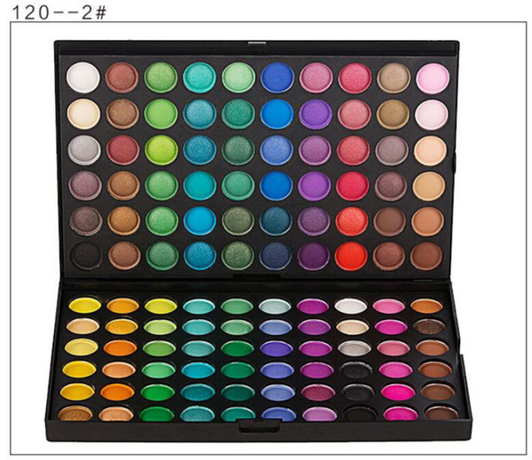 2017 NEW 120 Colors Eyeshadow Palette Colors Makeup Kit Eye Color Palette Halloween Makeup Palette Matte and Shimmer Highly Pig