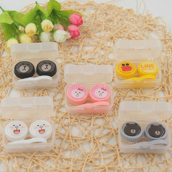 Glasses Cosmetic Contact Lenses Box Contact Lens Case for Eyes Care Kit Holder Container F20172639