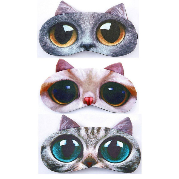 8 Style Beautiful and Comfortable Sleep Masks 3D Cat Eye Mask