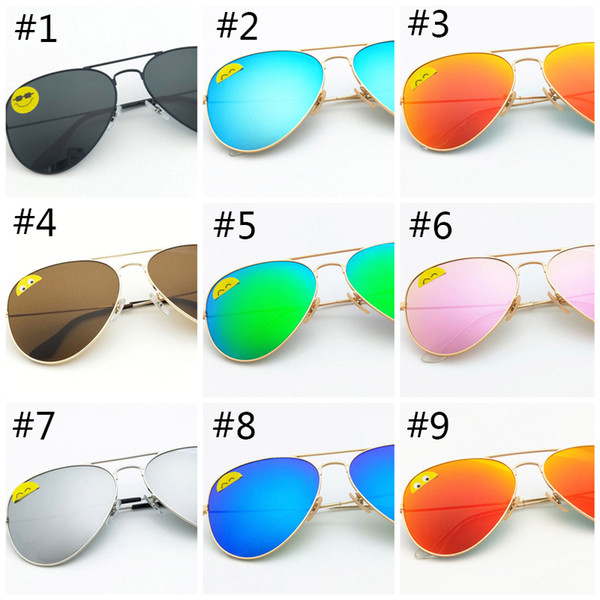 High Quality Classic Pilot Sunglasses Designer Brand Mens Womens Sun Glasses Eyewear Gold Metal Green 58mm 62mm Glass Lenses black Case