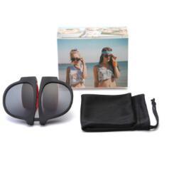 High Street Fashion Foldable Portable Sunglasses Folding Wrist Slap Sunglasses Sports Eyewear to Prevent Ultraviolt Ray Outdoors on Beach fo