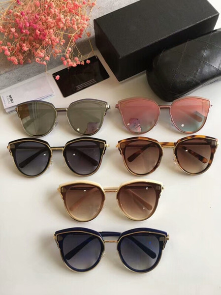 New Arrival H2282 Exquisite colorful mirror gradient sunglasses Unisex gradient anti-UV400 general sizes full-set case OEM outlet