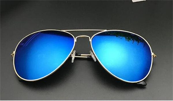 High quality Polarized lens pilot Fashion Sunglasses For Men and Women Brand designer Vintage Sport Sun glasses With case and box 10 pairs