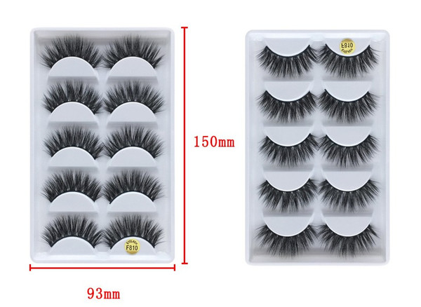 YAHLIGS hot sale 3d 3D mink fur 5 pairs of false eyelashes Natural long false eyelashes bulk trade eyelashes