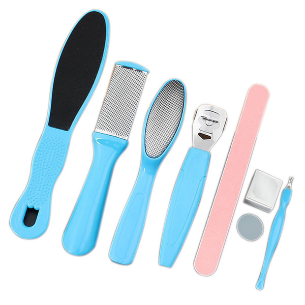 8Pcs/Set Foot Care File Set Dead Hard Skin Callus Remover Scraper Pedicure Rasp Tools Manicure Feet Care Tool Kit