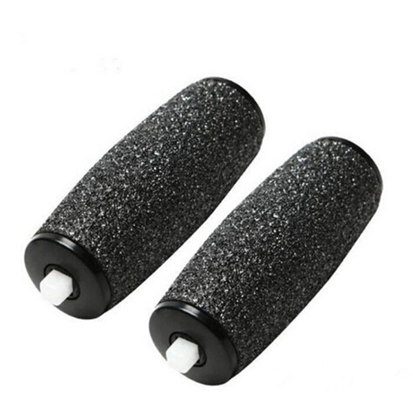 Wholesale items Velvet Smooth For Replacement Roller Heads For Electronic Foot File Massager Roller Pedicure 2pcs/set