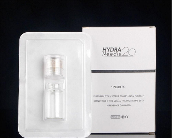 20pcs DHL New Hydra Needle 20 Aqua Micro Channel Mesotherapy Gold Needle Fine Touch System derma stamp CE