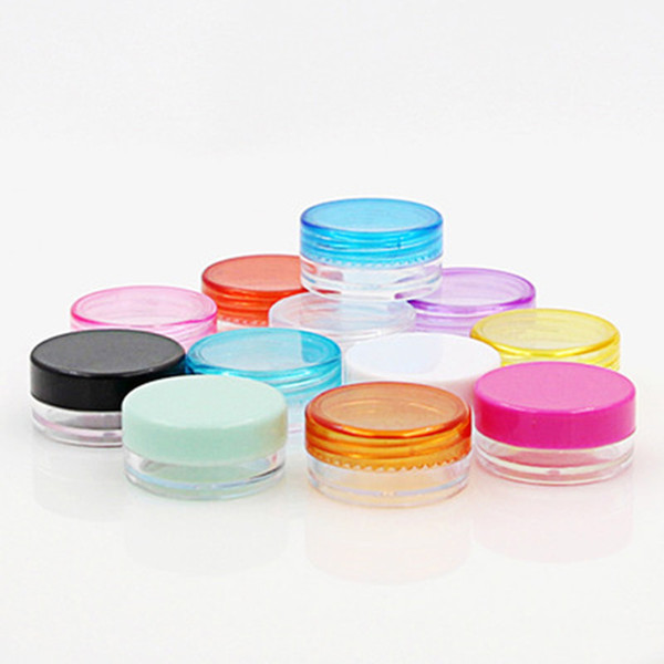 3g Mini Plastic Cream Bottle Empty Cosmetic Oil Cosmetic Container Refillable Make Up Cream Jar Sample Display Bottle T0016