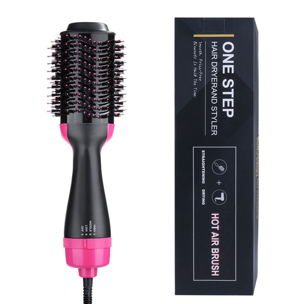 Hot Air Brush, One Step 2-in-1 Hair Dryer & Styler & Volumizer Multi-functional Straightening & Curly Hair Brush with Negative Ions