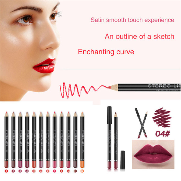 The Slim Matte Lipstick small tube matte lipstick 12 Colors Sexy Waterproof moisturizing square diamond lipstick Makeup lip liner pencil