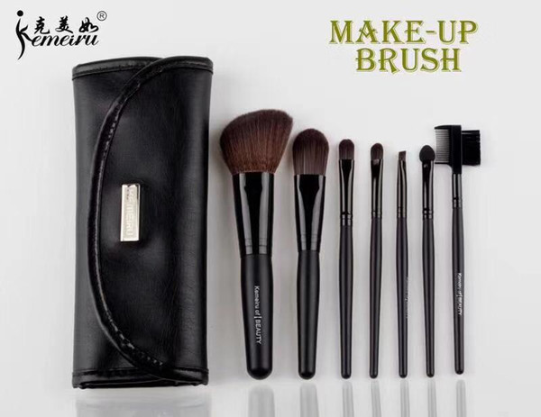 7pcs Makeup Brushes set with storge bag High quaility Antibacterial professional Cosmetic with nature contour powder cosmetic brush makeup