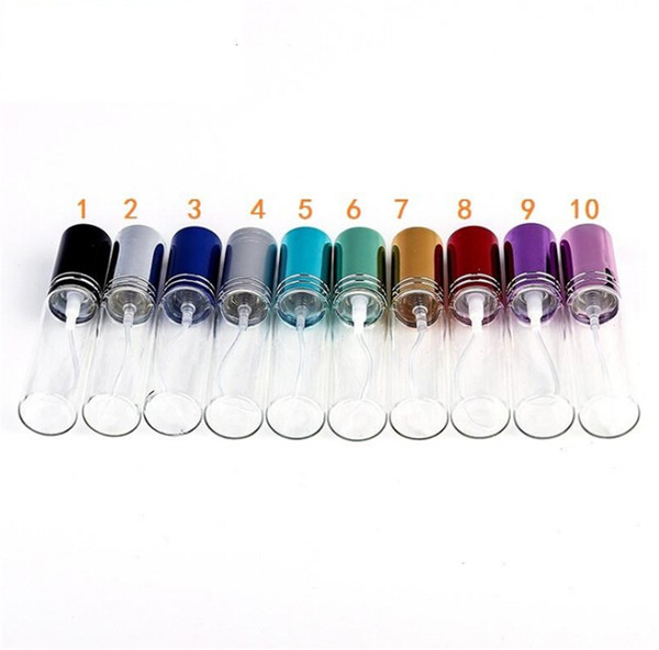 MINI 10ml metal Empty Glass Perfume Refillable Bottle Spray Perfume Atomizers Bottles DHL/EMS/Fedex Free Shipping 10 colors