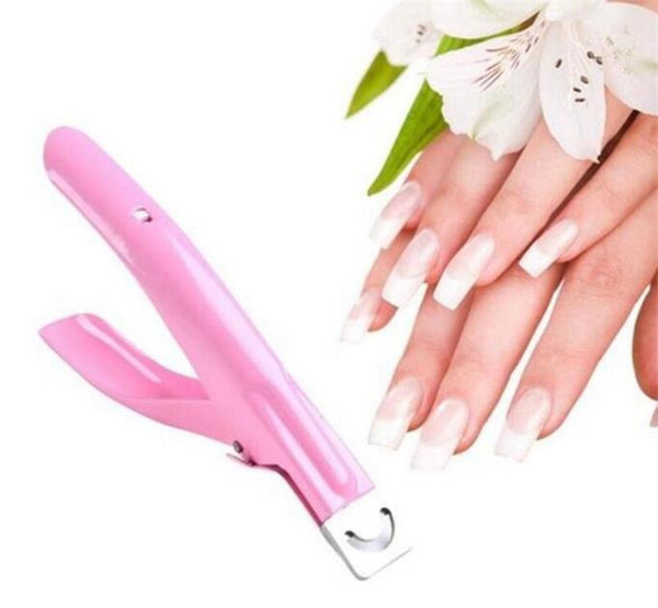 Tool Pink Nail Clipper Manicure Tool Acrylic Gel False Nail Clipper Nail Art Edge Cutter Fake Nails Clipper Nails Cutter Tips Manicure