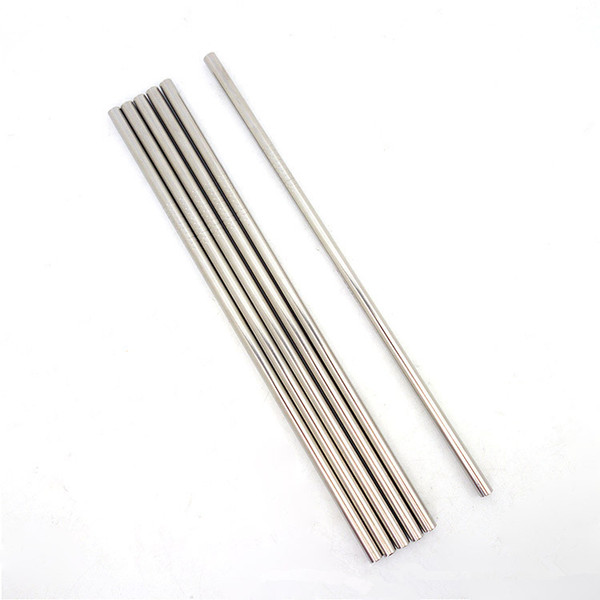 Durable Stainless Steel Straight Drinking Straw Straws Metal Bar Family kitchen