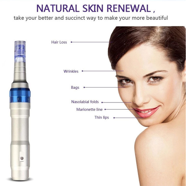 Hot selling Rechargeable Auto Micro Needle Roller Derma pen A6 Dr.Pen Derma Stamp Electric Pen For Skin Rejuvenation