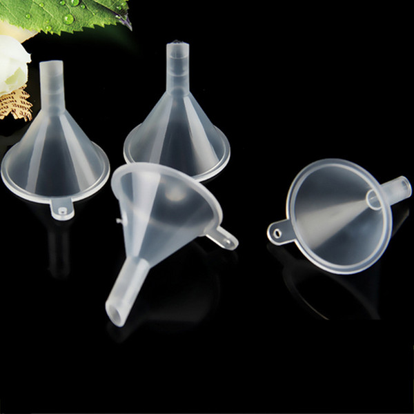 High Quality Transparent Mini Plastic Small Funnels Perfume Liquid Essential Oil Filling Empty Bottle Packing Tools Wholesale