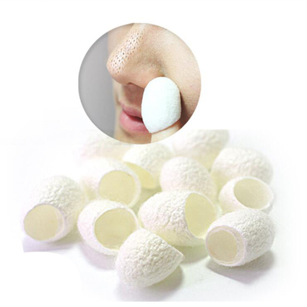 Natural Unbleached Silkworm Cocoons Silk Balls Remove Blackhead Ball Beauty Face Care Skin Care for Blackhead Cleaning and Exfoliating