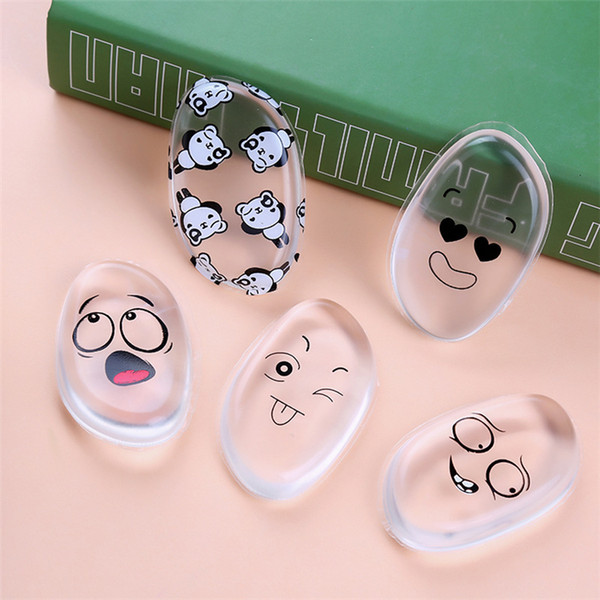 Cute silica gel face Applicators jelly cartoon Cleaning Sponge Smooth Soft Flawless Beauty Foundation Makeup Accessories FA033