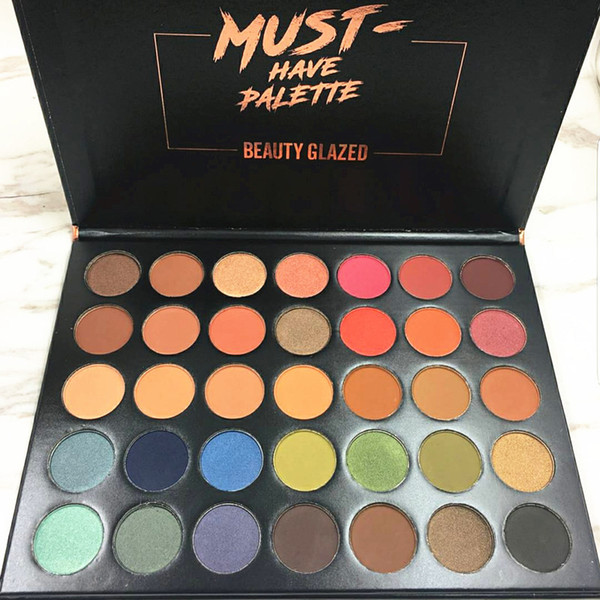 Beauty Glazed Palette 35 colors Glitter Matte Eyeshadow Must Have Palette High Pigment Makeup Eye Shadow Free DHL Shipping