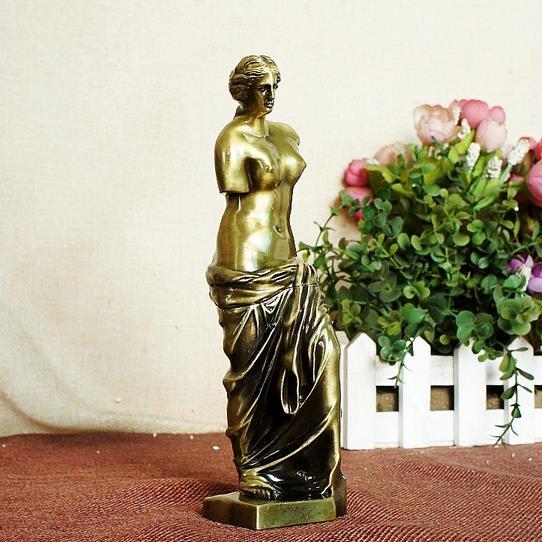 19cm Height Metal Craft Greece Famous Art Piece Venus de Milo Model