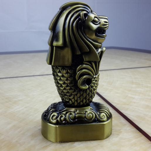 16cm Height Metal Craft Singapore Famous Landmark Merlion Model