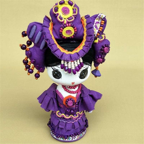 Cartoon doll puppet national jewelry, Home Furnishing shop decoration, Valentine's Day children's Day gifts