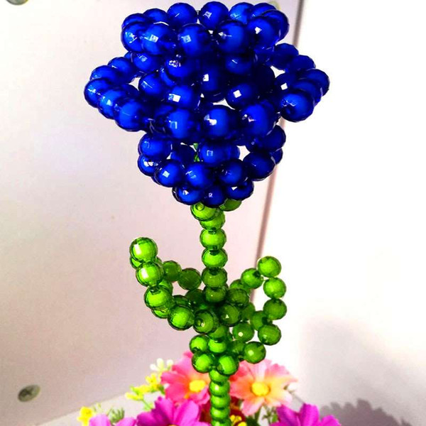 DIY handcrafted Beaded Valentine's Day gift of Eternal Rose Home Furnishing decor decoration products