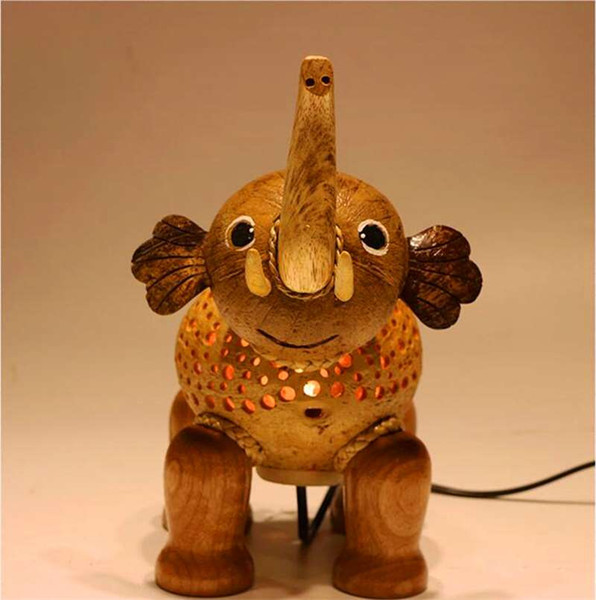 Southeast Asian elephant lamp ornaments table decoration gift creative garden style original lamp