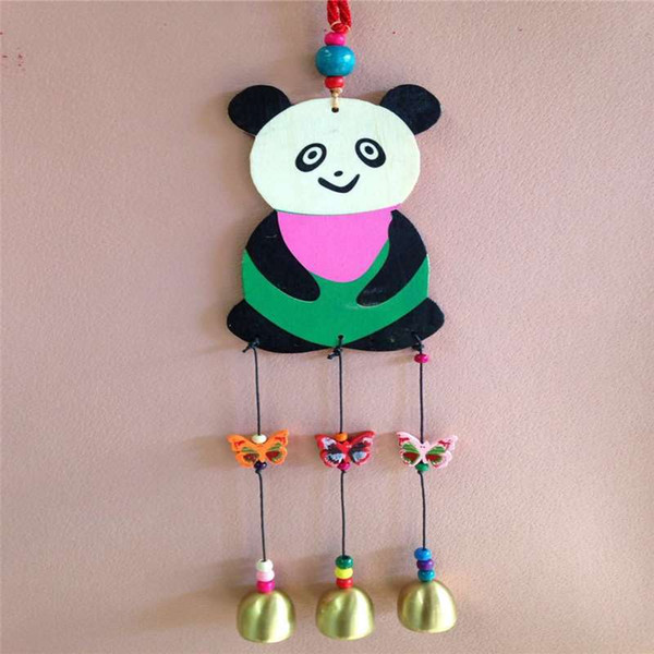 Painted panda Misuzu national crafts creative gift Home Furnishing bar chimes pendant Decoration