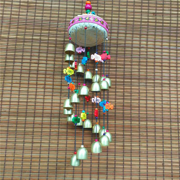 National ornaments bamboo drum dragon bell promotional gifts home ornaments