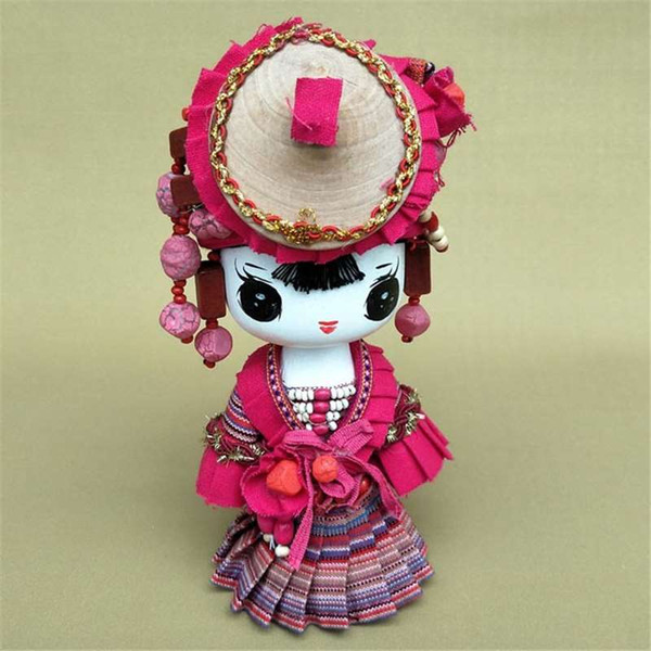 Handmade jewelry, Home Furnishing cartoon national doll shop decoration, creative design, cartoon gift