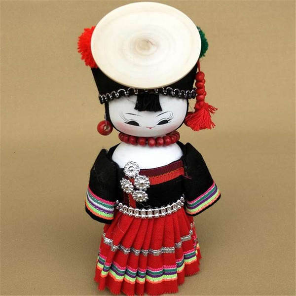 National characteristics Home Furnishing jewelry ornaments design wooden doll toys gift