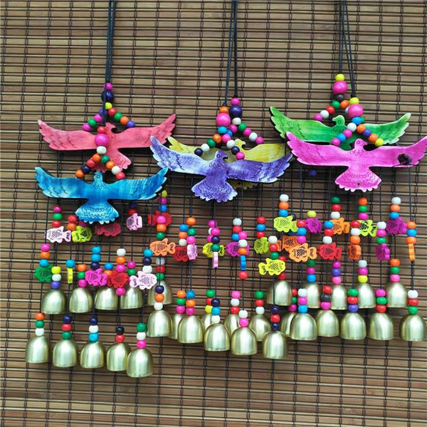 Hot sale explosion of national crafts Eagle five bell hotel furniture decoration