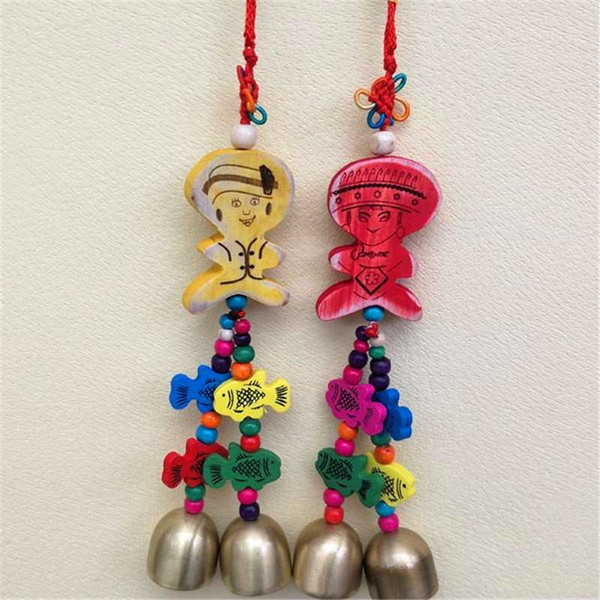 China with small golden Peng double bell chimes national Home Furnishing National Arts and crafts hotel decoration