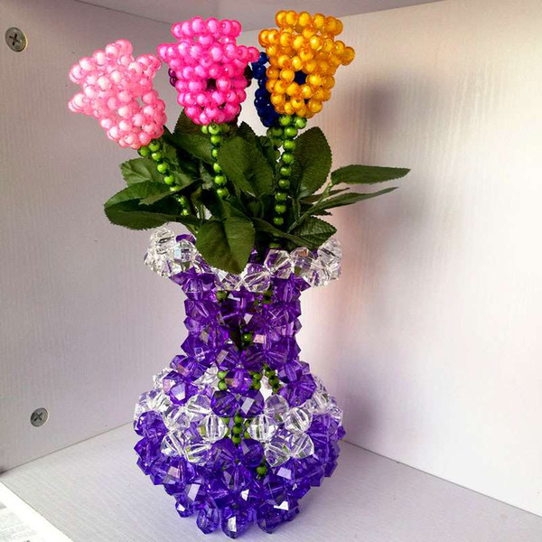 Valentine's day, women's day, flower roses gifts, handmade beads, decorative flower crafts and gifts