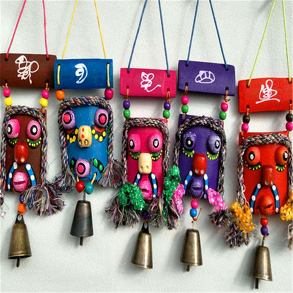 China national handicraft bamboo single swallow mouth hanging bell