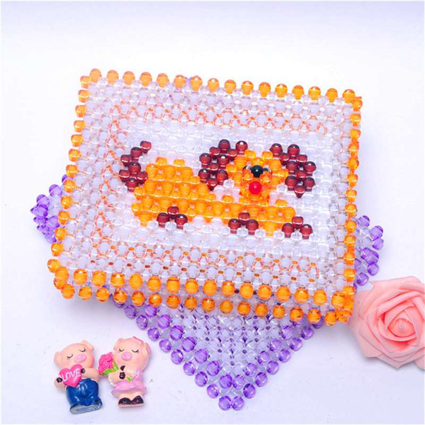 Bead woven Beaded product fashion frame handmade product double frame - cross section