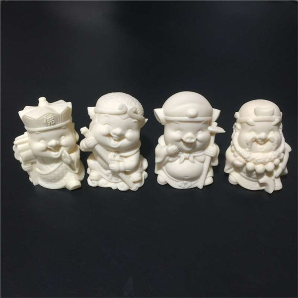 Ivory carving hand piece Q version Journey to the West creative crafts ornaments jewelry set gift box