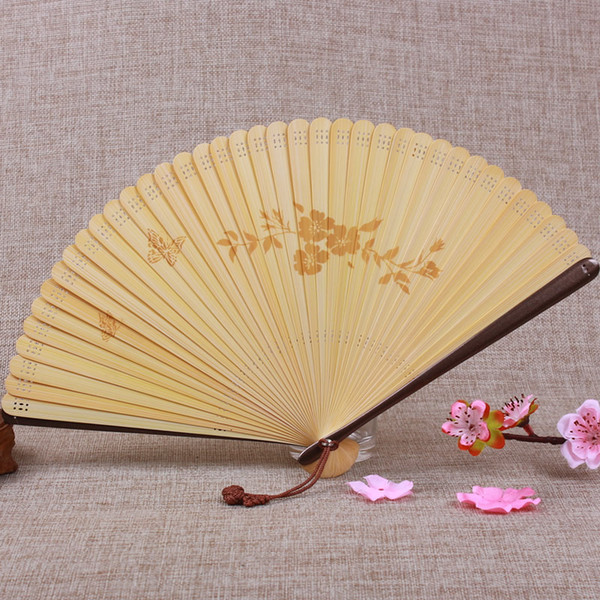 Asian Style Folding Fan Retro Style Hollow Dancing Fan Present Home Decoration Ornaments