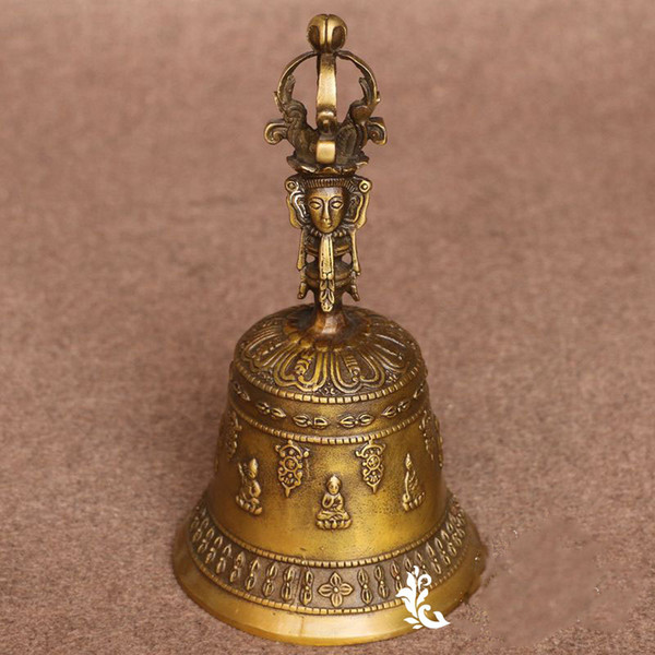Antique Brass Bell Home Decoration Chinese Style Talisman Ornaments