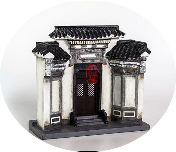 Splayed Door Chinese Antique Mini-home-furnishings from Anhui China