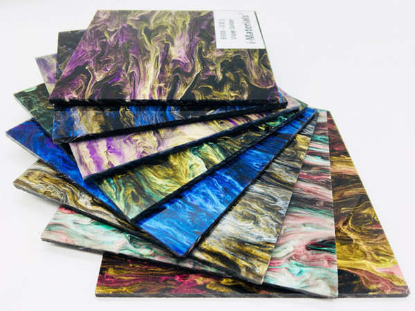 300mm x 200mm x 3.0mm Acrylic (PMMA) Multi-Colors Smoky Sheets - 1 pcs/color