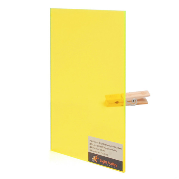 Acrylic (PMMA) Tinted Color sheets, 3.0mm Thickness - Yellow (212)