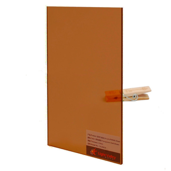 Acrylic (PMMA) Tinted Color sheets, 3.0mm Thickness - Chestnut (584)