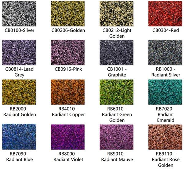 Acrylic (PMMA) One-Sided Chunky Glittering Sheets, 2.5mm Thickness, 16 Colors/8 Sizes Available!