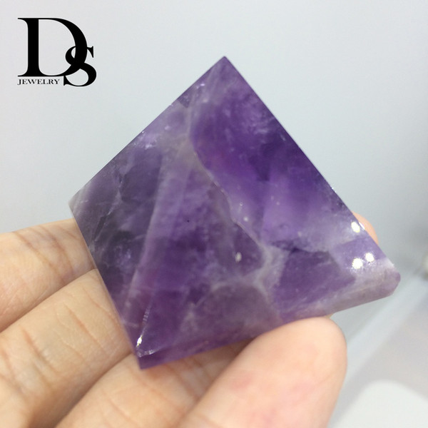 Natural Amethyst Pyramid Purple Quartz Awl Points Egypt Crystal Fashion Energy Healing Carved Crafts Ornament Decoration