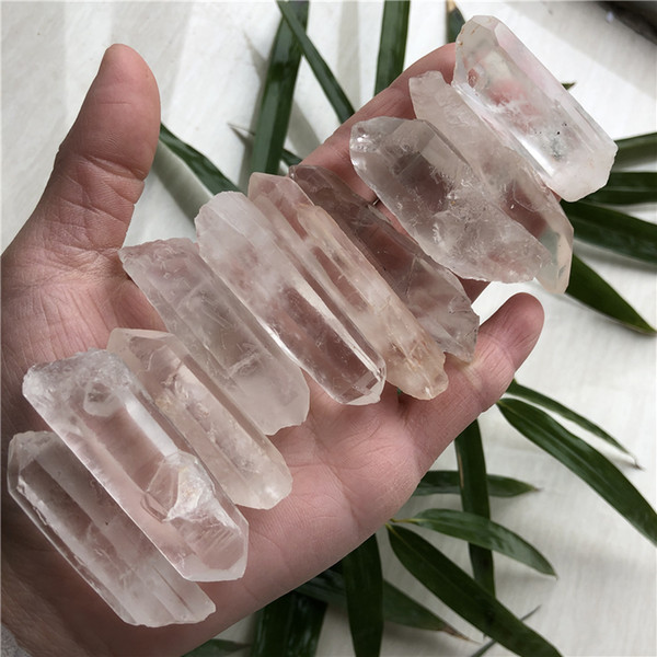 DHX SW large 10pcs natural clear quartz crystal point meditation reiki healing lemurian quartz crystal stick for jewellry making