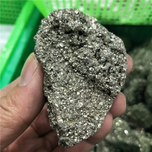 DHX SW natural small cluster pyrite mineral specimen iron pyrites healing stone chalcopyrite for production