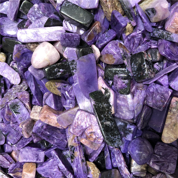 DHX SW natural charoite beads quartz crystal gemstone charoite beads gravel reiki healing remove negative energy DIY decor