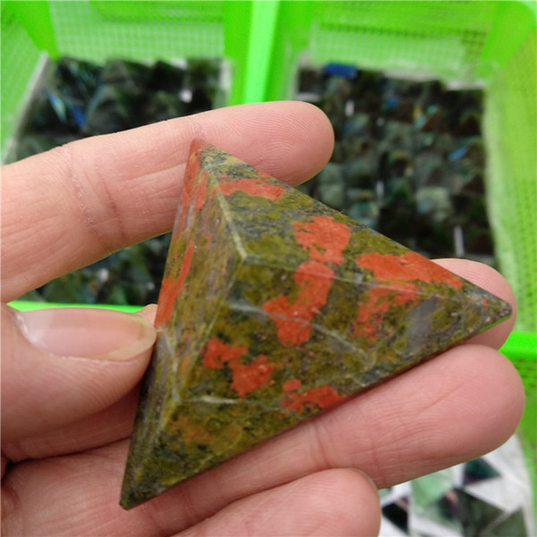 DHX SW natural pyramid reiki quartz piramide healing crystal stones trilateral point natural minerals home crafts decors